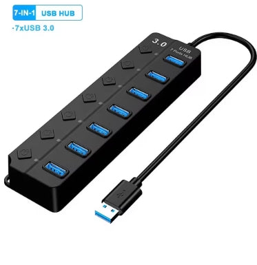 USB 3.0 HUB 5Gbps, 7 Ports