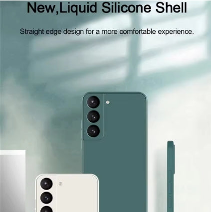 Luxury Liquid Silicone Case for Samsung S25 S24 Galaxy S20 S21 S22 S23 FE Plus Note10 20 A52 A31 A41 A71 A51 A72 A70 A50