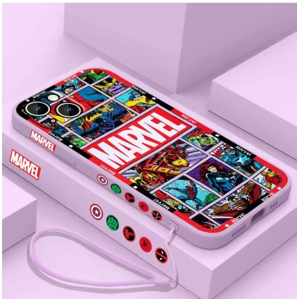 Official MARVEL case for iPhone 15,14,13,12,11,8,7,SE.