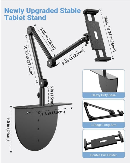 Phone and tablet holder for bed