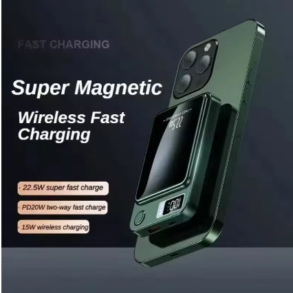 50000 or 100000 mAh Wireless Magnetic Power Bank, Super Fast Charging. for iPhone Huawei Samsung.