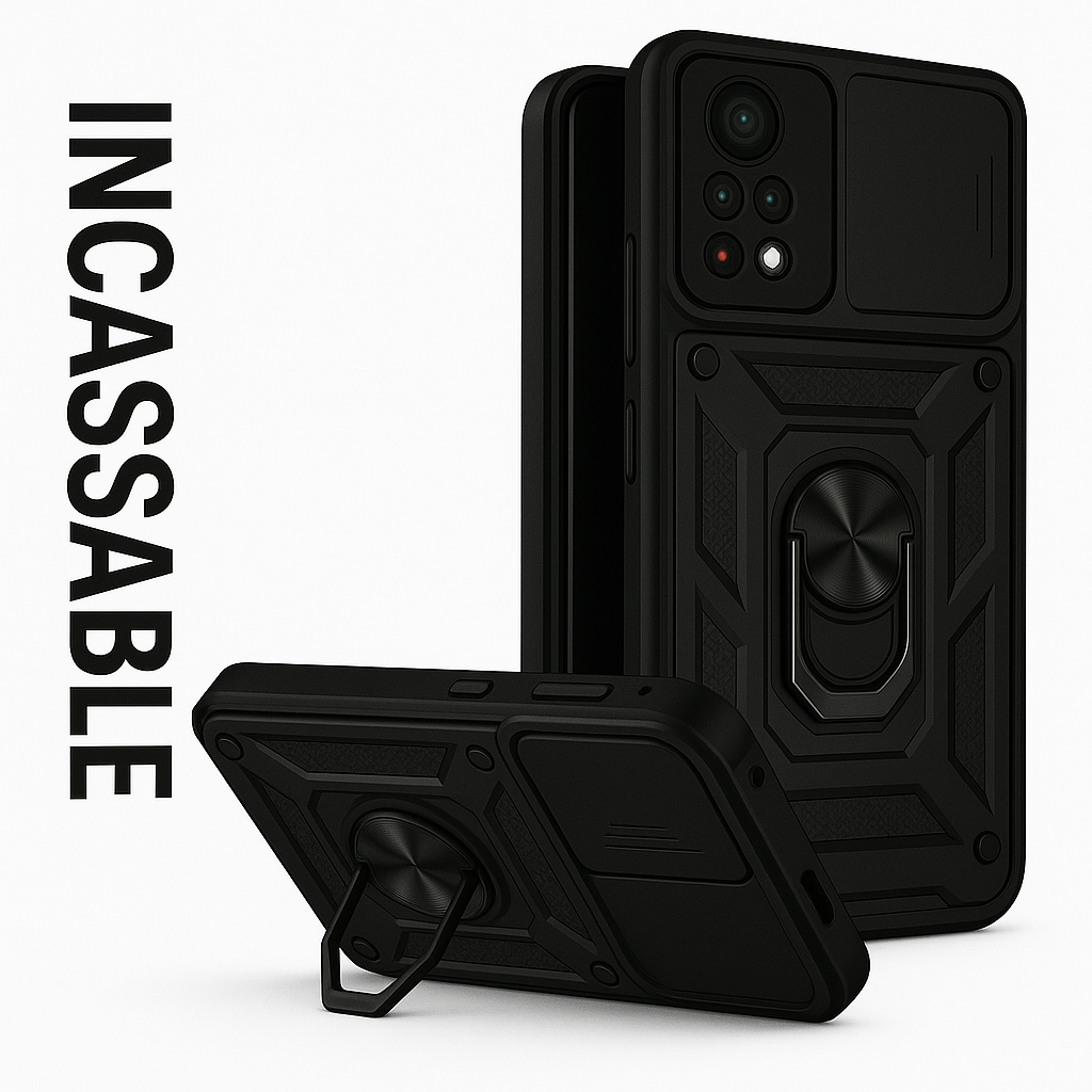 Unbreakable sliding case for Xiaomi Redmi Note 13,12,11 Pro,Plus,11s,12s.