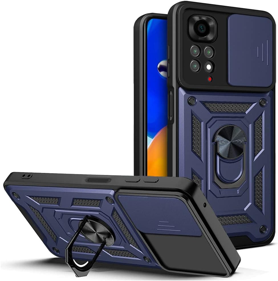 Unbreakable sliding case for Xiaomi Redmi Note 13,12,11 Pro,Plus,11s,12s.