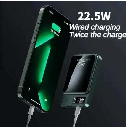 50000 or 100000 mAh Wireless Magnetic Power Bank, Super Fast Charging. for iPhone Huawei Samsung.
