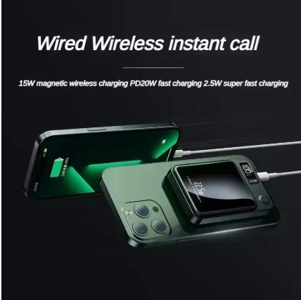 50000 or 100000 mAh Wireless Magnetic Power Bank, Super Fast Charging. for iPhone Huawei Samsung.