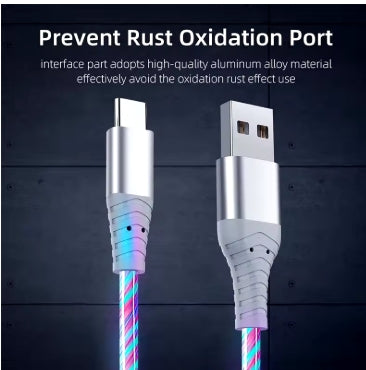 3 Amp LED USB Type C Cable, Fast Charging, Charging Cord for Samsung. Each charging plug type exists for each color. Please email if your model is not listed. Thank you. 