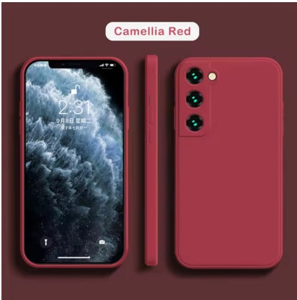 Luxury Liquid Silicone Case for Samsung S25 S24 Galaxy S20 S21 S22 S23 FE Plus Note10 20 A52 A31 A41 A71 A51 A72 A70 A50