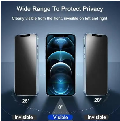 Anti-spy Screen Protector for iPhone 15 14 13 12 11 Pro Max Mini X XS Poly 7 8 6 Plus SE