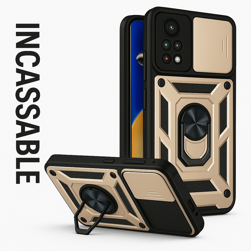 Unbreakable sliding case for Xiaomi Redmi Note 13,12,11 Pro,Plus,11s,12s.